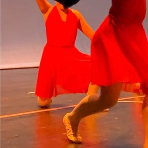 Weissman red ballet or lyrical costume. MC